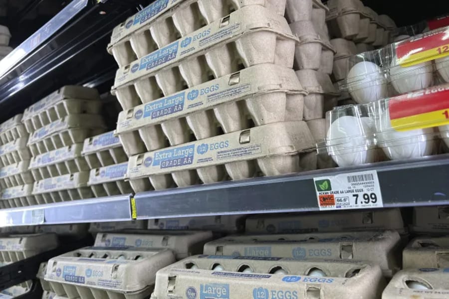 altísimos precios de los huevos