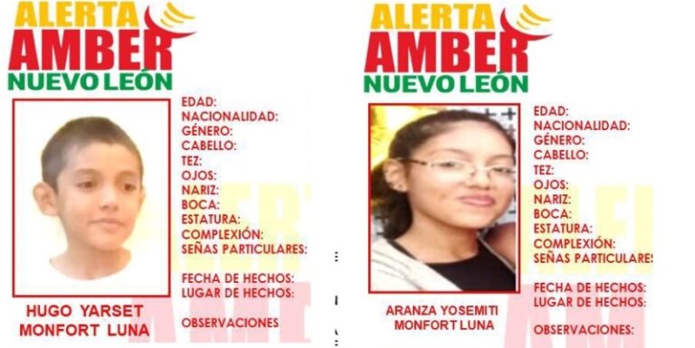 Dos niños estadounidenses están desaparecidos en México