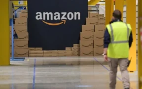 trabajadores en Amazon