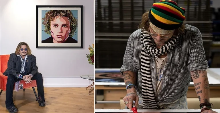 No podrás creer cuánto ganó Johnny Depp por vender sus pinturas 